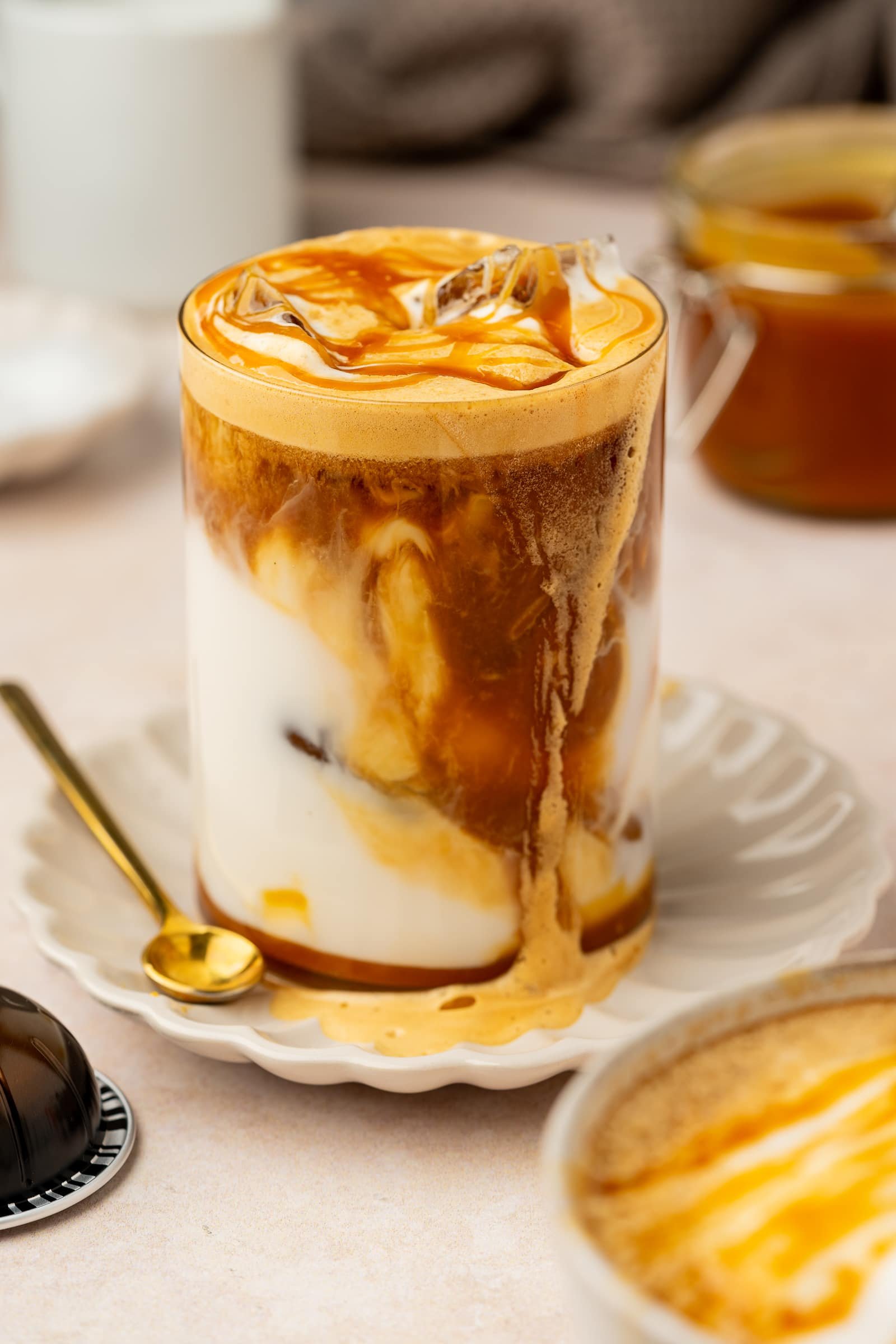iced caramel latte
