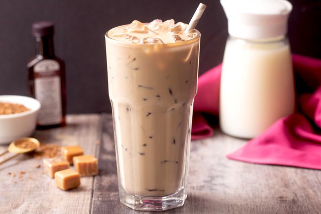 iced vanilla latte