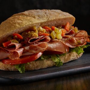 beef salami sandwich