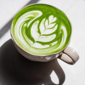 hot matcha latte