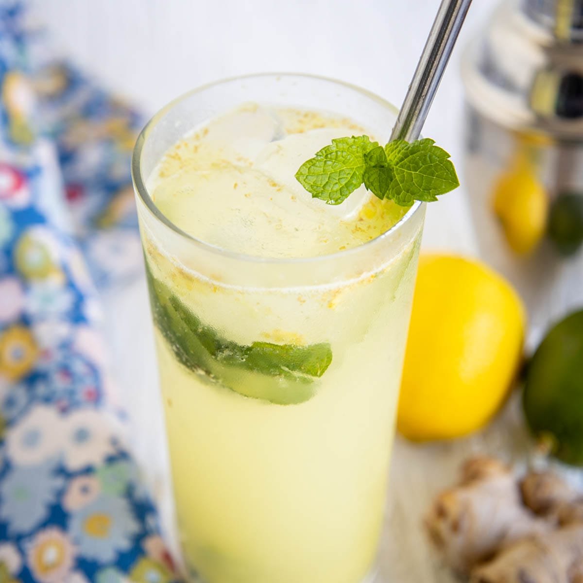 lemon and ginger mojito