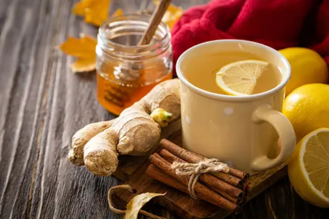 lemon & ginger tea